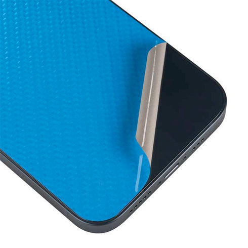 Blue Carbon Fiber Specialty Material iPhone 13 Skin